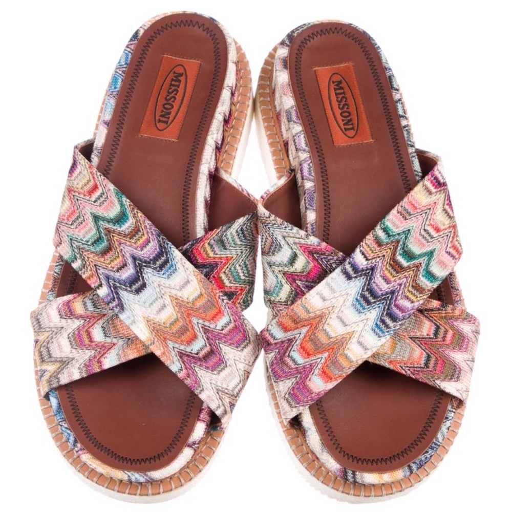 Missoni woven slide sandals